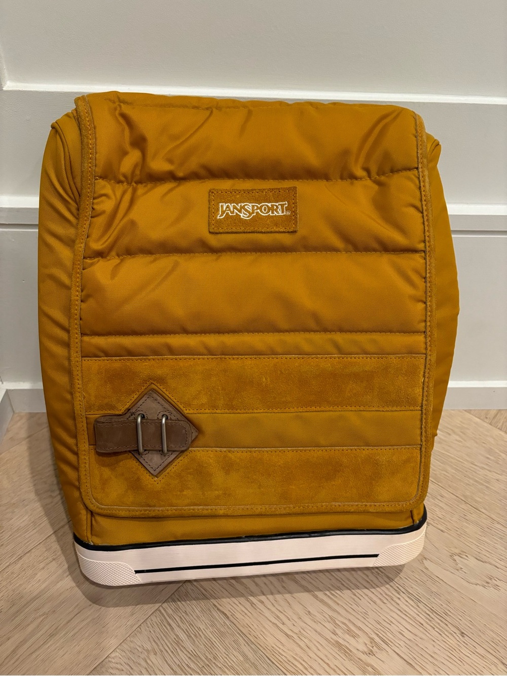 Jansport Mustard Yellow Quilted Backpack